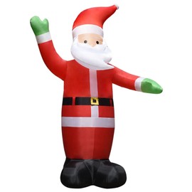 YLIEHS Inflatable Santa Claus for Joyful Christmas Decorating, 14.8' Tall with Energy Saving LEDs, Weather Resistant and Easy Setup