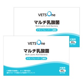 Betz One Multi Lactic Acid Bacteria for Dogs and Cats, Fine Granules, 2.1 oz (60 g) (0.8 oz (2 g) x 30 Packets, Set of 2