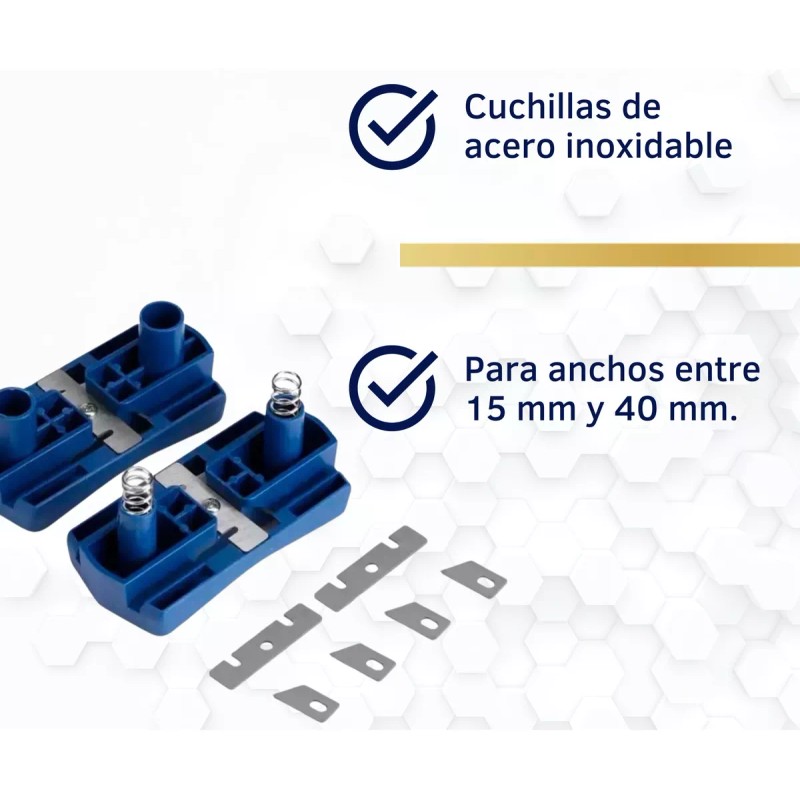 Herrajes Boulevard Perfilador De Cantos Melamina Doble Cuchillas Intercam.