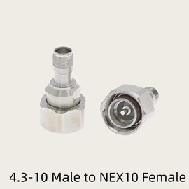 Mini Din 1개/LOT(미니 딘) 4.3-10에서 NEX10 남성 어댑터 RF [02 43 10F-NEX10M] 1 Piece/LOT (Mini DIN) NEX10 Male Adapter RF from 4.3-10 [02 43 10F-NEX10M]