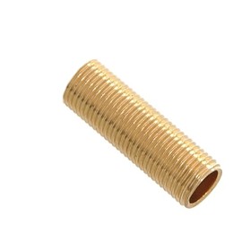 B&P Lamp® 1/8 IP Brass, Running Thread Nipple, 2" Long