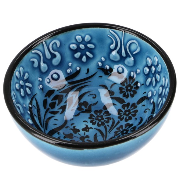 GURU SHOP Oriental Bowl, Decorative Bowl, Hand-Painted Diameter 7.5 cm,