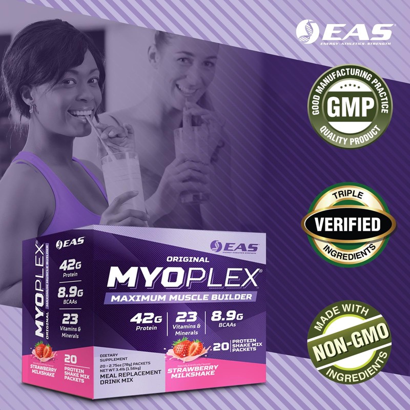 EAS Original Myoplex Maximum Muscle Builder, Meal Replacement Protein Drink