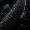 Valleycomfy Steering Wheel Cover for Women Men Bling Bling Crystal