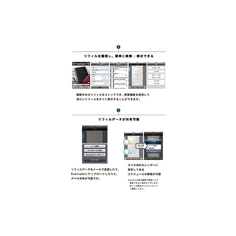 Raymay Fujii Davinci Refill for Notebook, 2018 Weekly Planner Starting