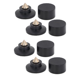 4 Sets Speaker Isolation Stand Feet Pad Shockproof Antislip Speaker Resonance Reducer for Turntable Amp CD DAC Recorder