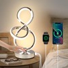 EIDEARAY Modern LED Table Lamp,3 Color Temperatures,Touch Control Stepless Dimmable