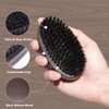 Maalgic Boar Bristle Beard Brush for Men, Natural Wood Travel