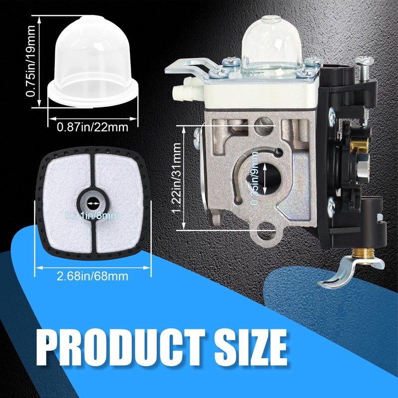 Podoy PB250 Carburetor Compatible with Echo PB-250 PB-250LN ES-250 RB-K106