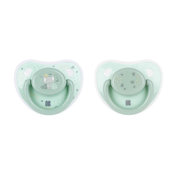 KIKKA BOO SILICONE PACIFIER SAVANNA MINT 6-18 2s