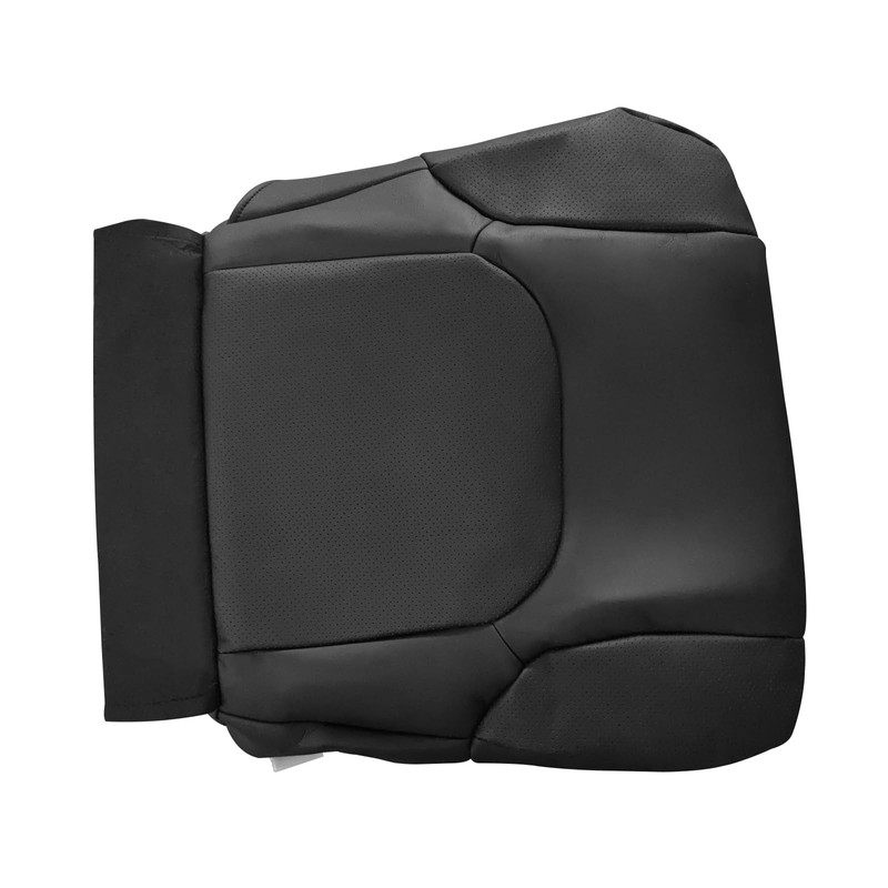 UINIEBOOM Left Front Driver Bottom Leather Seat Cover, Replacement Black