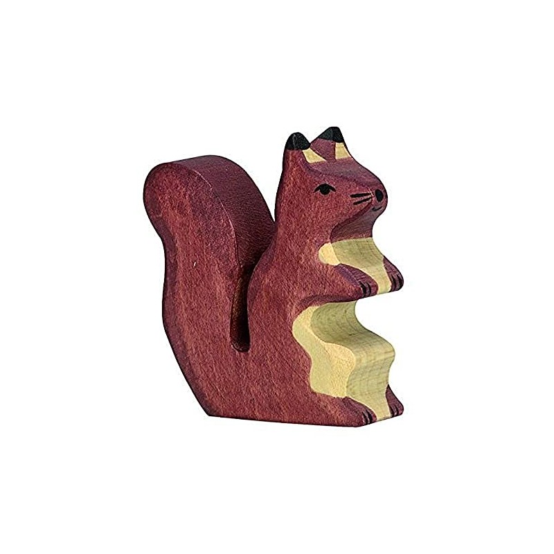 Holztiger Squirrel Wooden Figure (Brown)