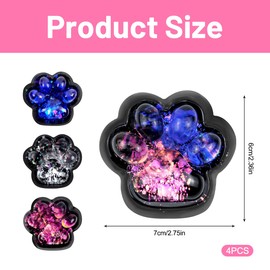 4 Stück Cat Paw Squishy, Squishy Pfote, Katzenpfoten Squishy, Weiche Quetschspielzeuge zur Stressabbau, Süßes Squishy Katze Pfote, Sensorik Spielzeug für Kinder & Erwachsene