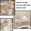 Clear Shower Shelves, Acrylic Shower Shelves, Clear Caddy, Mirror Shelf,