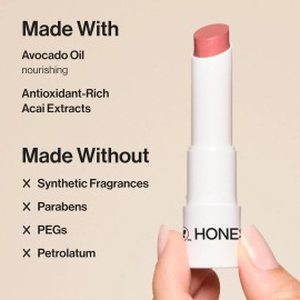 Honest Beauty Vegan Tinted Lip Balm Moisturizing Acai Avocado Oil Cruelty-Free