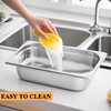 CTJ 6 Pack NSF Stainless Steel Food Pans 1/3 Size