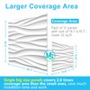 STICKGOO Wave Wall Panels for Interior Wall Decor, White 3D