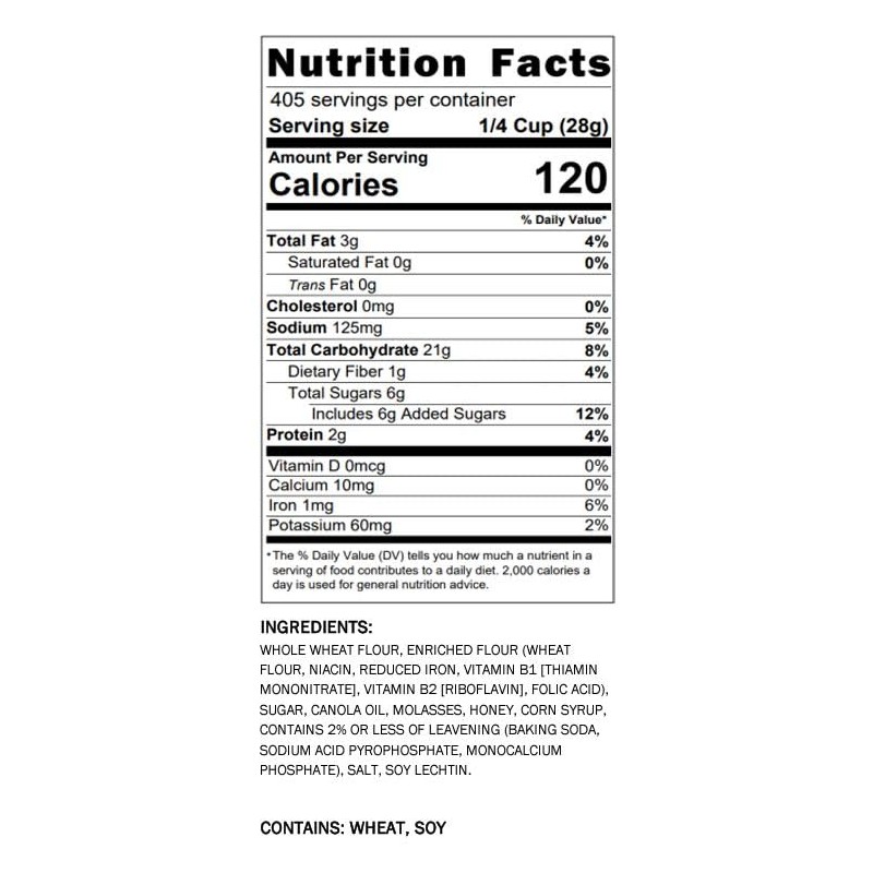 Cracker Keebler Graham Crumbs 25 Pound