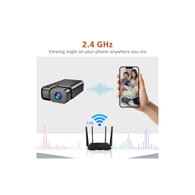 Hszsxjk Mini Cmara, 4K Hd Nanny Cam para el Hogar