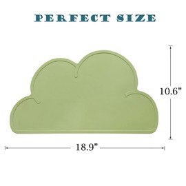 Silicone Dog Cat Bowl Mat, Waterproof Slip Resistant Silicone Pet Feeding Mat with High Lips, Cats and Dogs Food Placemat Tray, Raised Edges to Prevent Water Spills on Floors, Dishwasher Safe