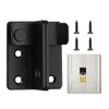 Stainless Steel Door Bolt, Lockable Fastener with Padlock Hole Latch,