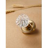 SORWDUERM 1 Pack Crystal Knobs Antique Brass Door Knob Interior