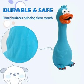 Hundespielzeug Quietschend Tukan Gummihuhn Leicht Zu Klingen Hundespielzeug Beiß- Und VerschleißFest Hundespielzeug Aus Latex FüR GroßE Und Kleine Hunde (Blau)