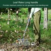 Garden Leaf Rake, Shrub Rake for Leaves Long Handle Heavy
