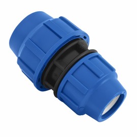 SmartProduct PP Coupling Reduced MDPE 40 mm to 25 mm Screw Connection for PE Pipe PN16 DVGW Drinking Water Certified - 40 mm to 25 mm Clamp Connector Compatible with PE80 PE100 Pipes - Pack of 1