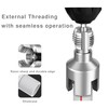 Integrated Internal & External Pipe Threading Tool with Sealant Tape