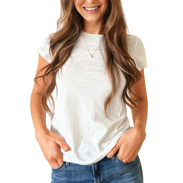 Stelle Womens Modal Soft Crewneck Short Sleeve T Shirts Summer