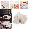 ICEYLI 30 Pcs 4 x 3 Inches Natural Unbleached Cotton