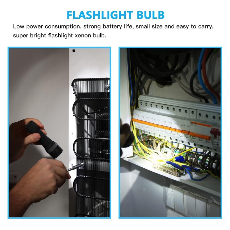 HaeKap Upgraded 19.2 Volt Flashlight/Worklight Replacement Xenon Bulbs 19v for