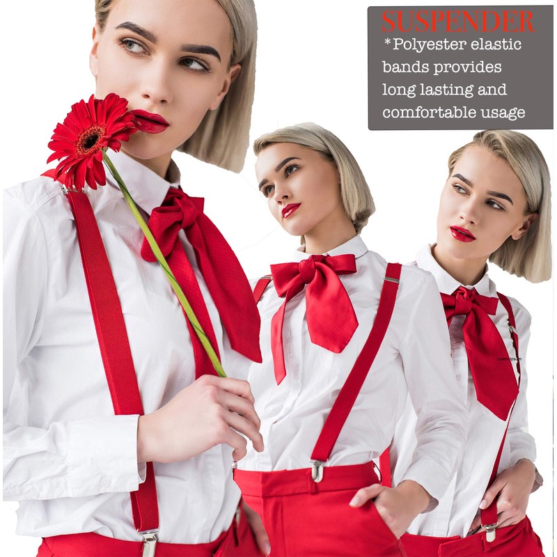 Consumable Depot Solid Color Suspenders Y-Back | Adjustable and Elastic