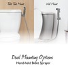 Design House 588913-SS Modern Single-Function Dual-Mount Hand Held Bidet Sprayer
