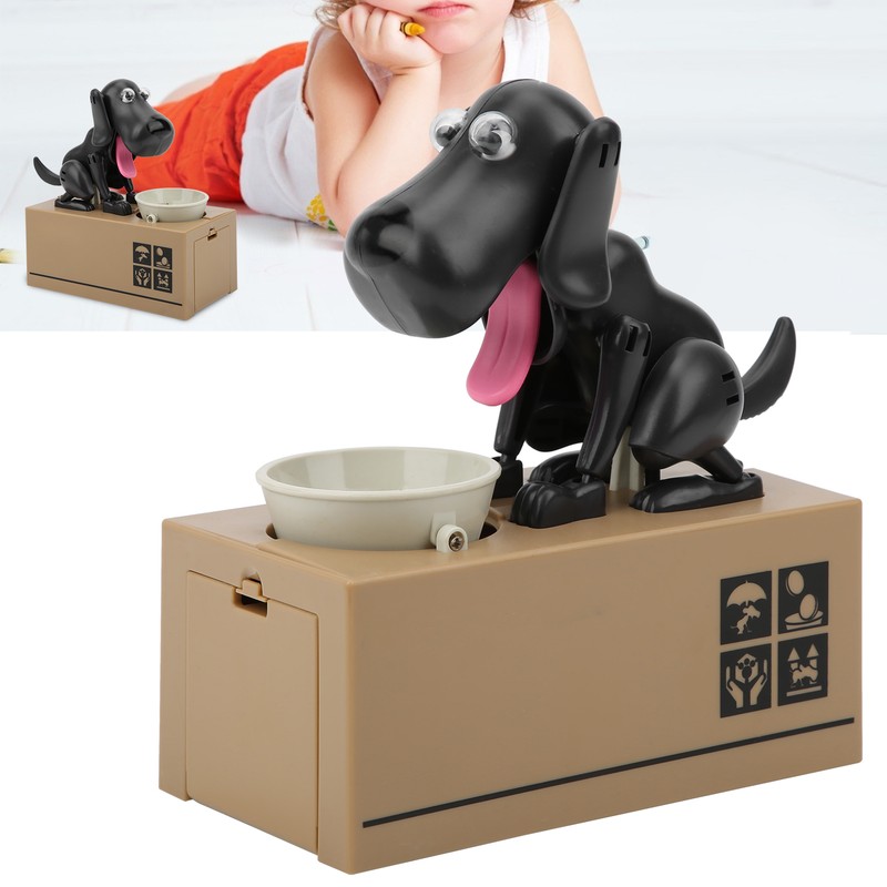 Saving Pot Electronic Money Box Robotic Dog Coin Bank Automatic