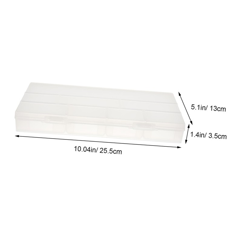 WOONEKY 1pc Hair Storage Box Comb Clip Container Styling Tool