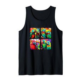 Parrotlets Pop Art Colorful Drawing Painting Tank Top