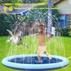 CHAWONER CHAWONER Dog Pool Splash Pad, 100cm/39in Anti-Slip Dog Sprinkle