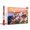 Trefl Sunset Over Santorini 1000 Piece Jigsaw Puzzle Red 27"x19"