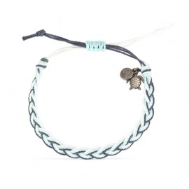 KoaKoa Original Braid Sea Turtle Tracking Bracelet, helps save sea turtles, fully adjustable Men and Women (Riptide)