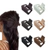 6 PCS Small Claw Clips, 2" Square Matte Hair Claw