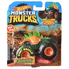 Hot Wheels Monster Trucks Motosaurus - Includes Connect and Crash