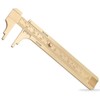 Brass Pocket Caliper with Double Scale Sliding Gauge Bead Measuring