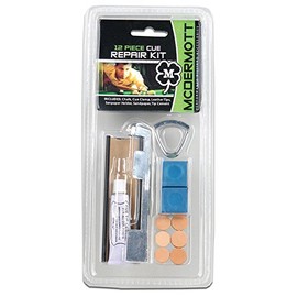 12 PIECE MCDERMOTT BRAND POOL TABLE BILLIARD CUE STICK TIP REPAIR KIT