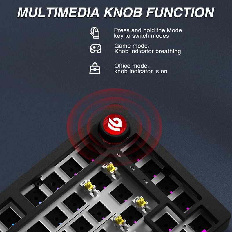 LEOBOG Hi75C Pro Wireless Mechanical Keyboard Kit – Aluminum Alloy