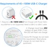 GINTOOYUN 2PCS USB C to Slim Tip Charging Converter Adapter