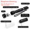 WAYLLSHINE Stepless Dimming Red Light Flashlight, 620nm-630nm High Purity, Adjustable