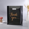MUKOSEL Thank You Bags with Handles for Business 100 Pack