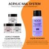 YUMTTY Kit de uñas acrílicas, Polvo acrílico, líquido acrílico, monómero
